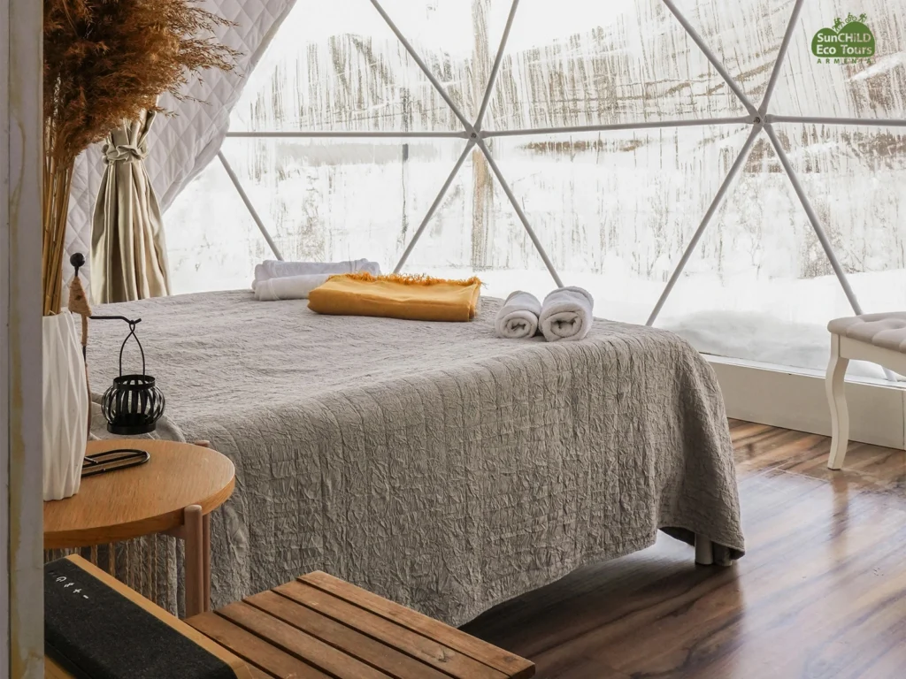 The two pods are located in the Caucasus Wildlife Refuge (http://cwr.fpwc.org/) (CWR), next to our multifunctional Eco Lodge (Urtsadzor).
